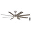 Home Decorators Collection YG908A - BN Celene 62 in. Integrated LED Indoor/Outdoor Brushed Nickel Ceiling Fan with Light and Remote Control with CCT
