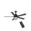 Home Decorators Collection Vendome 52 in. LED Matte Black Ceiling Fan with Light and Remote Control 51884