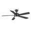 Hampton Bay Averly 52 in. Integrated LED Matte Black Ceiling Fan with Light and Remote Control with Color Changing Technology