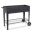 FOYUEE Raised Planter Box with Legs Outdoor Elevated Garden Bed on Wheels for Vegetables Flower Herb
