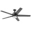 Harbor Breeze Flanagan II 52 - in Matte Black Color - Changing Indoor Ceiling Fan with Light and Remote (5 - Blade)