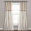 Lush Decor Linen Button Single Panel Window Curtain - 84"L x 40"W