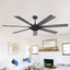 Farmhouse Reversible 7 - Blade Outdoor Ceiling Fan - 72", Black