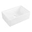 DeerValley DV-1K116 White 24 inch Farmhouse Sink with Bottom Grid and Strainer,Apron Sink Single Bowl Ceramic Sink,Small Kitchens Sinks