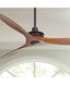 Casa Vieja 52" Windspun Rustic Farmhouse 3 Blade Indoor Ceiling Fan with Remote Control Matte Black Walnut Solid Wood for Living Kitchen House