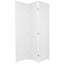 6 Ft. Tall Woven Fiber Room Divider - 3 Panel - White