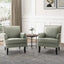 Nileus Set of 2 Modern Classic Polyester Accent Chairs with Solid Wood Legs by HULALA HOME