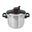 T - Fal Clipso Stainless Steel Pressure Cooker Cookware - 6.3 qt - Silver