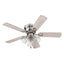 42" Prominence Home Renton Indoor Ceiling Fan, Brushed Nickel