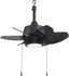 Harbor Breeze Gaskin 24 - in Matte Black LED Indoor/Outdoor Ceiling Fan with Light (6 - Blade)