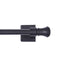 Mainstays Cameron 7/16 inch Adjustable Multi - Use Magnetic Appliance Rod, 16 - 28 inch, Black