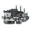 T - Fal Easy Care Nonstick Cookware, 20 Piece Set, Grey