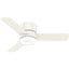 Hunter 44" Minimus Ceiling Fan with LED Light - Fresh White - 59452