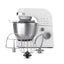 Hamilton Beach 4 Quart Stand Mixer for Kitchen, 7 Speeds, Tilt - Head, Dough Hook, Whisk & Flat Beater, White