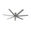 Hunter Downtown 72" Ceiling Fan in Matte Silver
