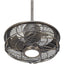 Casa Vieja 5D998 17" Casa Vestige Cage LED Ceiling Fan - Antique Bronze