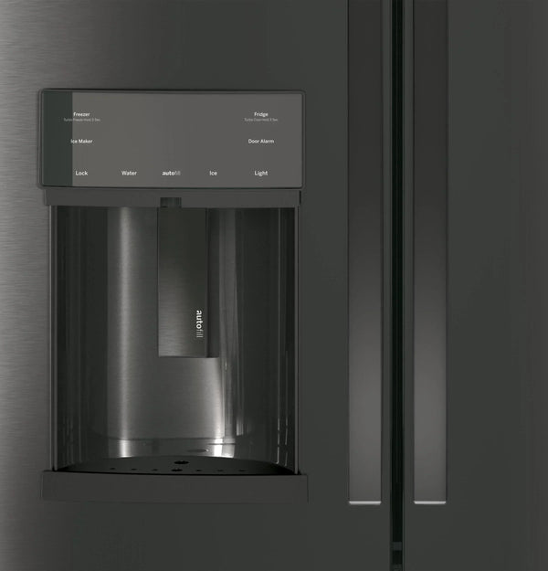 Appliances PFE28KBLTS 36 Inch French Door Refrigerator Black Stainless Steel