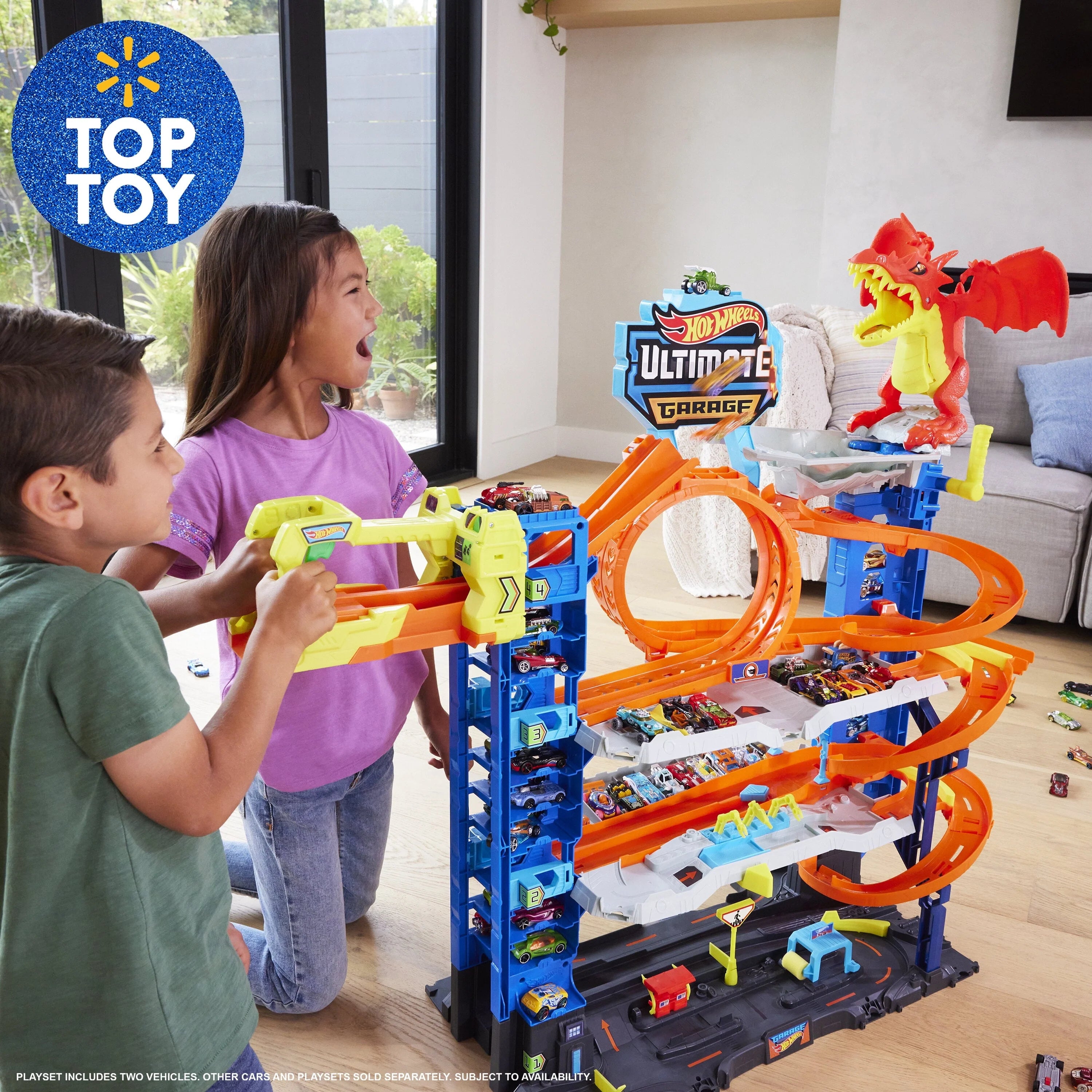 Hot Wheels City Ultimate Garage Playset with 2 Die - Cast Cars, Toy Storage for 50+ Cars Secondary image