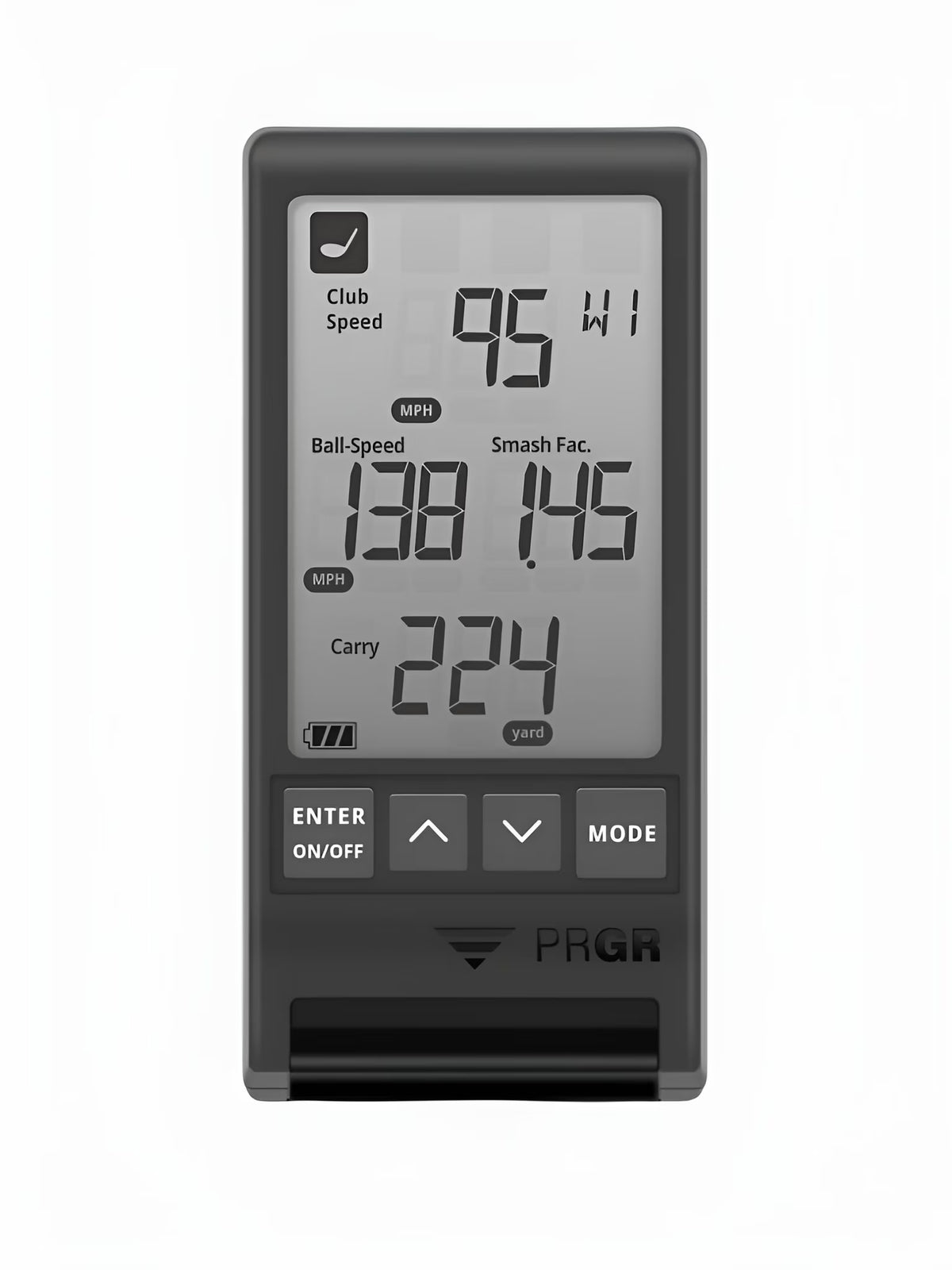 PRGR Black Pocket Golf Launch Monitor HS - 130A (2021 Model) Main image