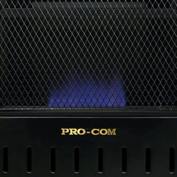 ML100TBAHR Ventless Propane Gas Blue Flame Space Heater with Thermostat Control