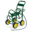 Heavy Duty Metal Garden Hose Reel Cart Holds 300FT of 5/8" Hose with 4 Wheels & Storage Basket, Portable Water Hose Organizer for Yard Lawn