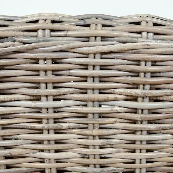 Furniture of America Lali Rustic Kubu Rattan Wicker Lounge Chair