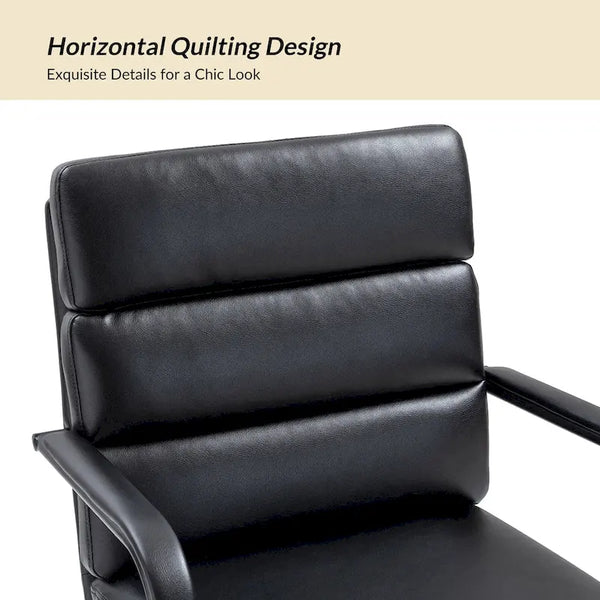 Joseph Contemporary Faux Leather Task Chair with Tilt Lock and Center Tilt by HULALA HOME
