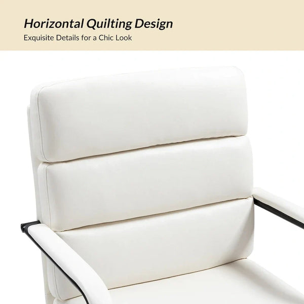 Joseph Contemporary Faux Leather Task Chair with Tilt Lock and Center Tilt by HULALA HOME