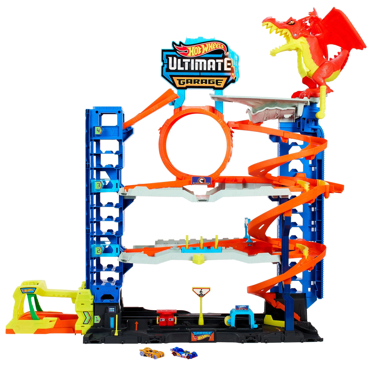 Hot Wheels City Ultimate Garage Playset with 2 Die - Cast Cars, Toy Storage for 50+ Cars Main image