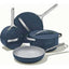 Caraway Nonstick Ceramic Cookware Set (12 Piece) Pots Pans Lids and Kitchen Storage - Non Toxic PTFE & PFOA Free - Oven Safe & Compatible